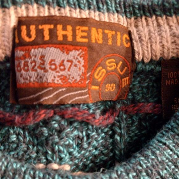 Authentic Issue Men's 90 Cotton Med Sweater 1682-S 667 - Picture 2 of 7